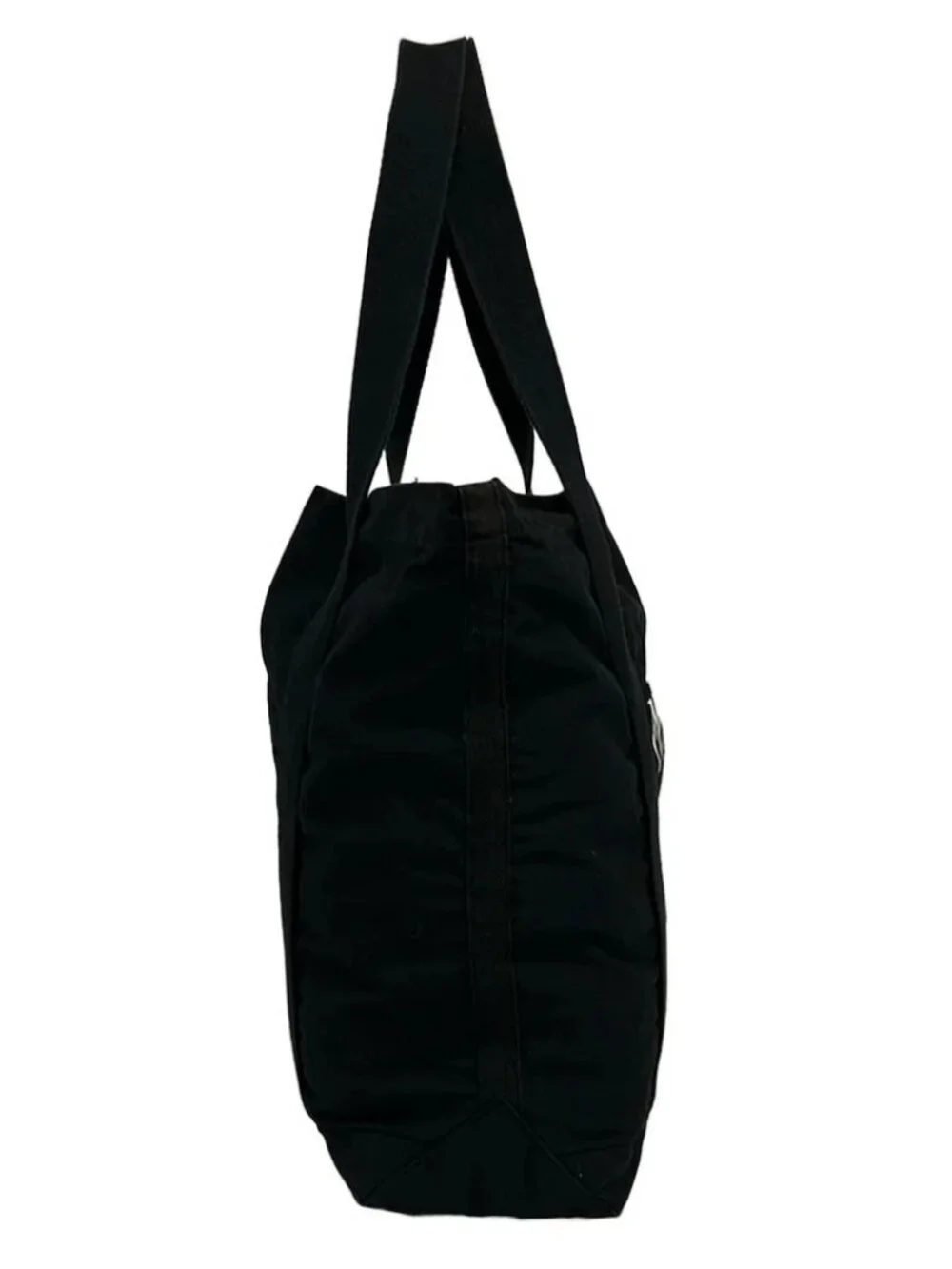 MAISON KITSUNE GU05125WW0008 Black Cream Canvas Tote Bag